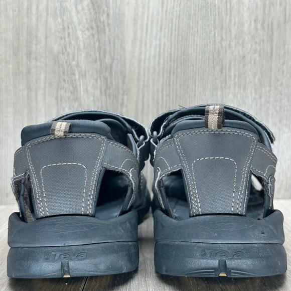 Teva Sandals Mens Sz 11 Forebay Water Fisherman Sport Trail Hiking Brown - Picture 4 of 12